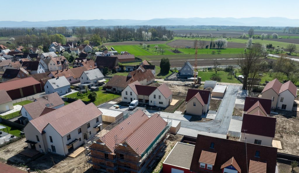 travaux en cours à Roppenheim – Vue Drone Azur Home